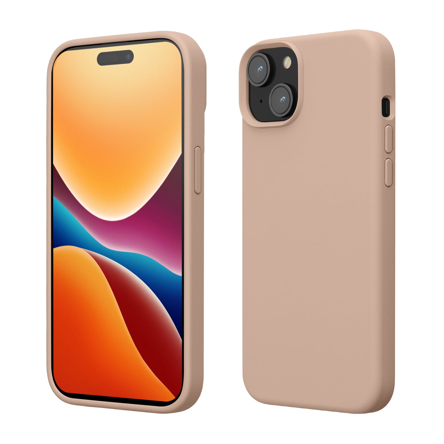 kwmobile Handyhülle für iPhone 15 Case - kabelloses Laden