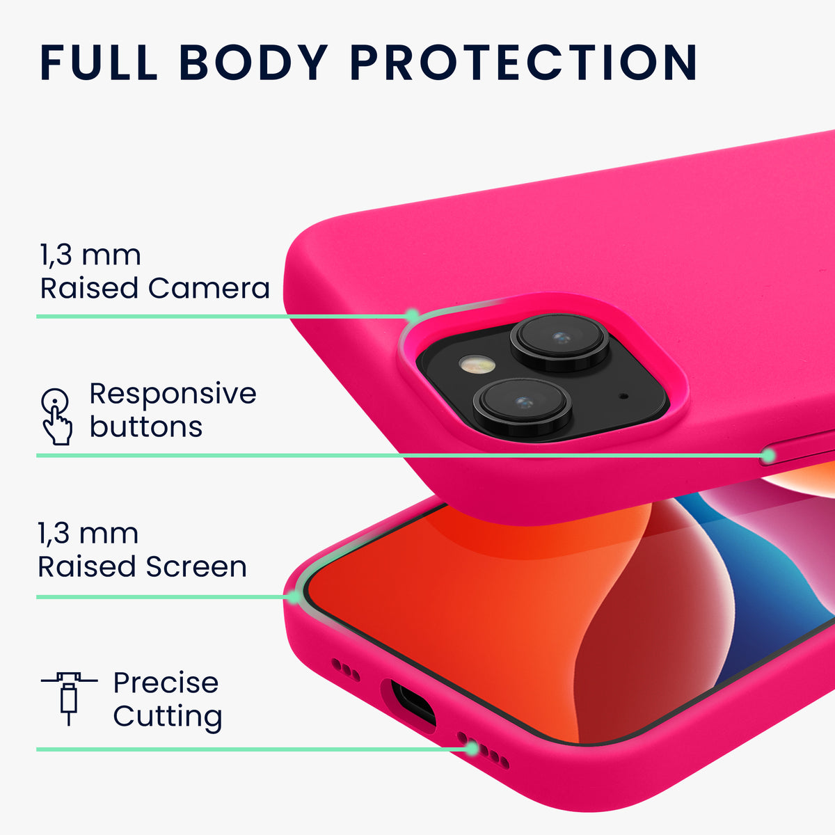 iPhone 15 Plus Silikon Handyhülle
