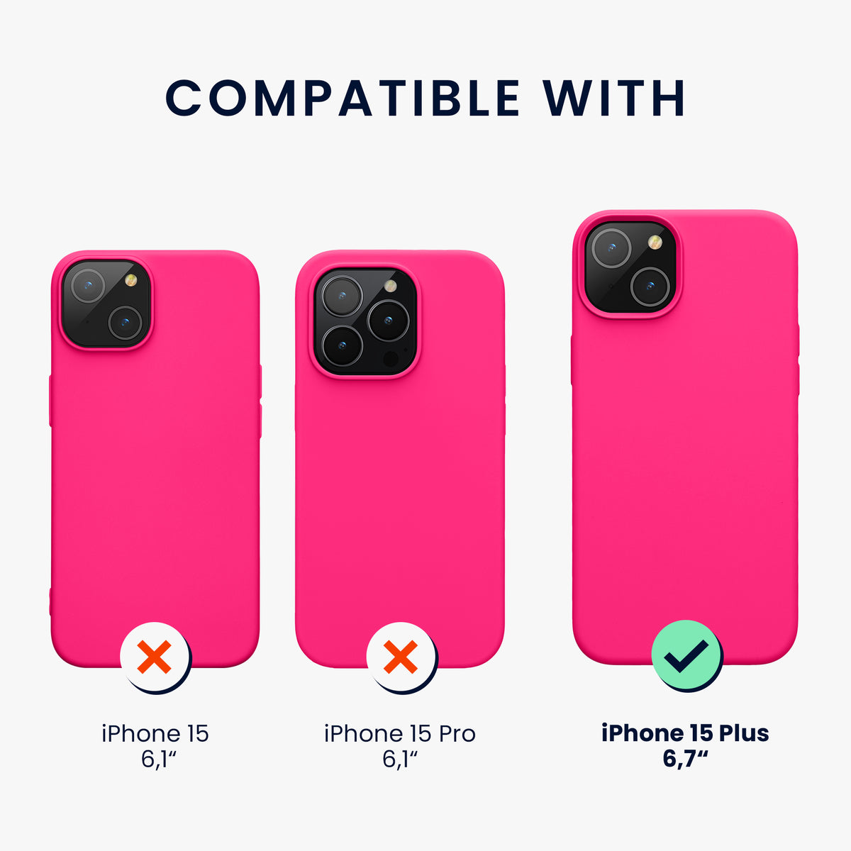 iPhone 15 Plus Silikon Handyhülle