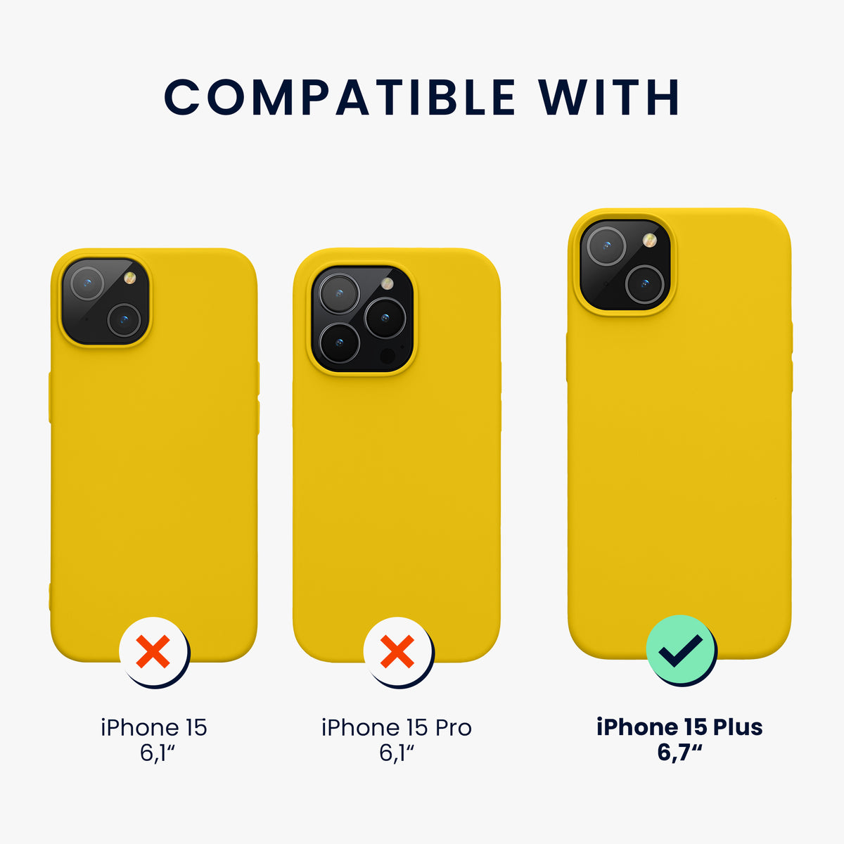 iPhone 15 Plus Silikon Handyhülle