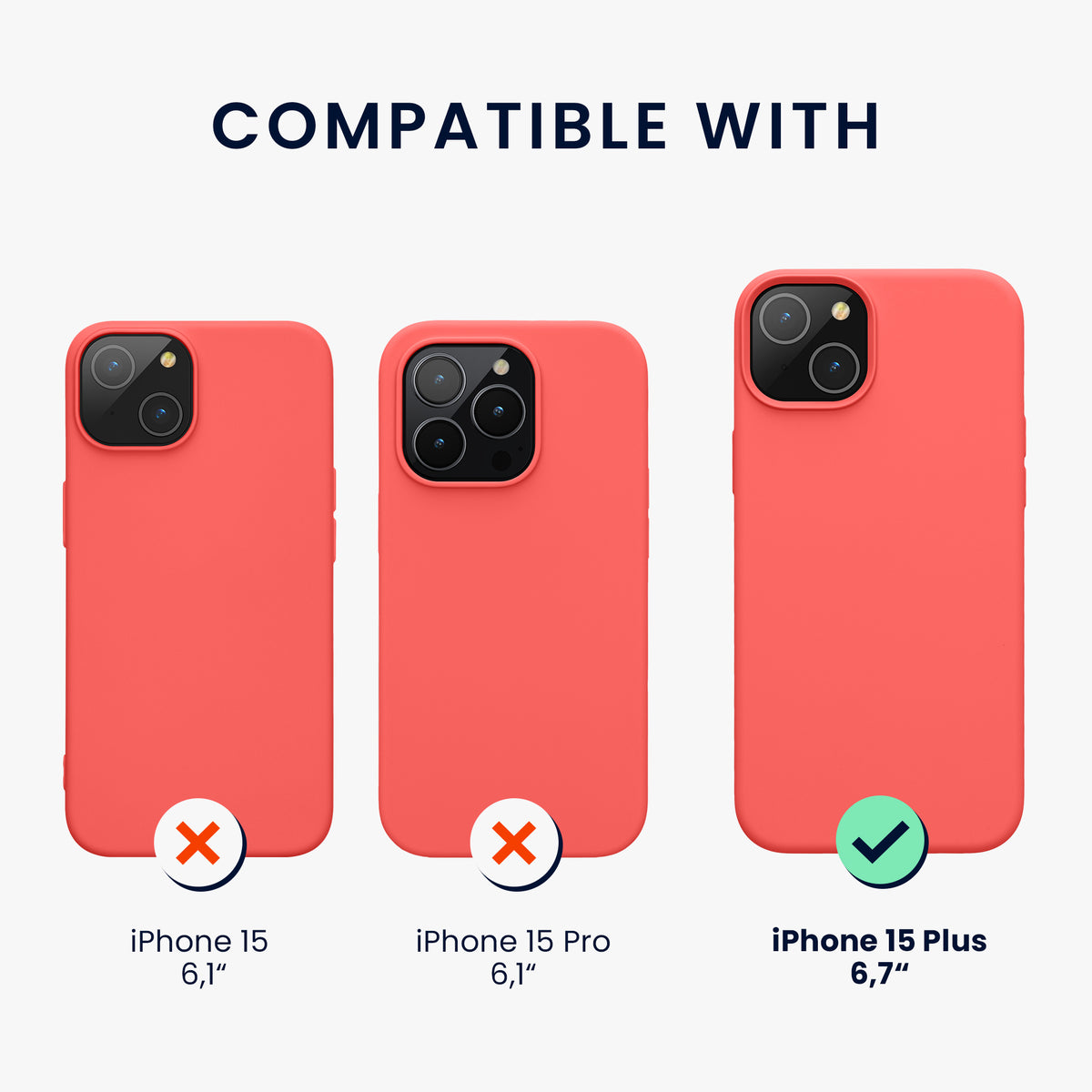 iPhone 15 Plus Silikon Handyhülle