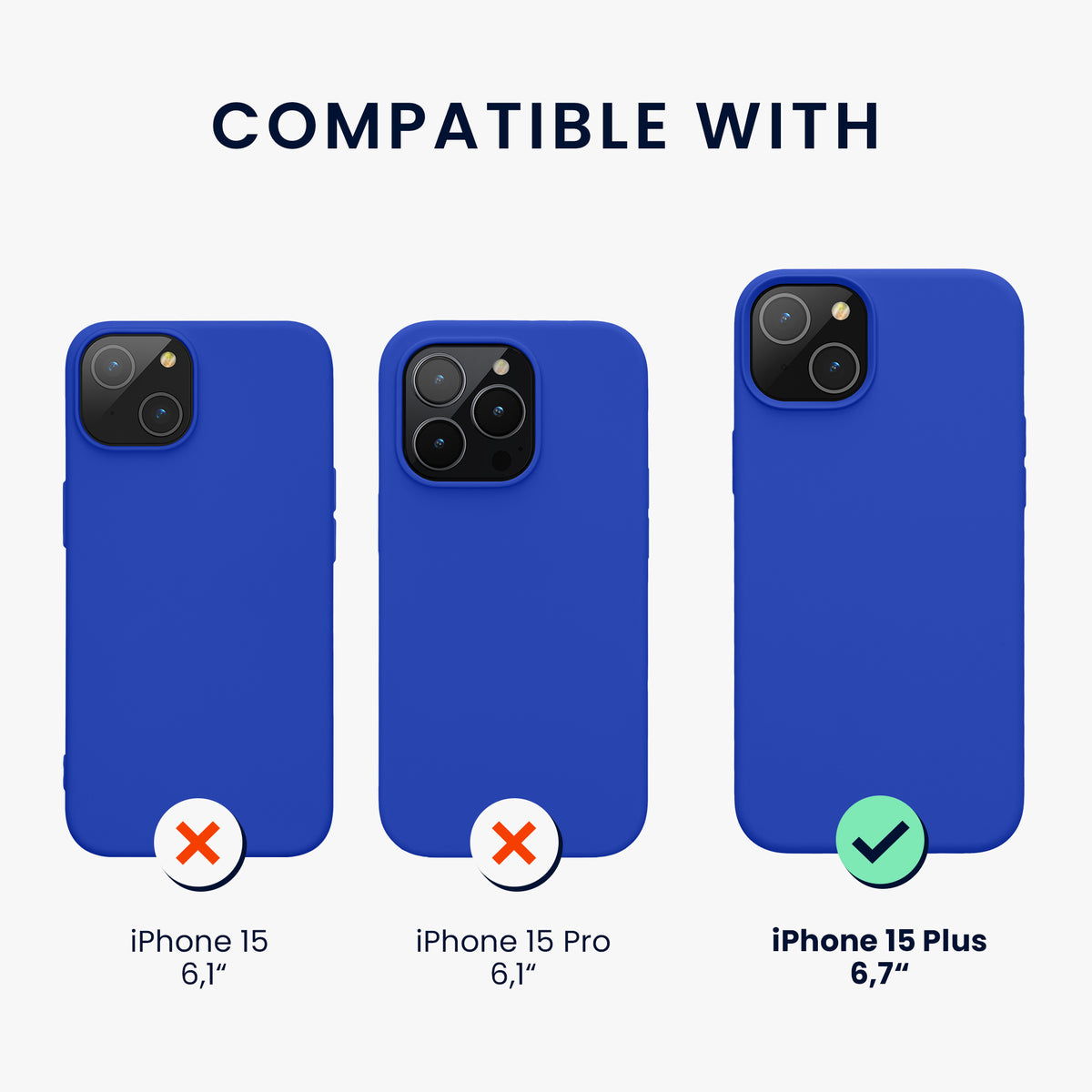 iPhone 15 Plus Silikon Handyhülle