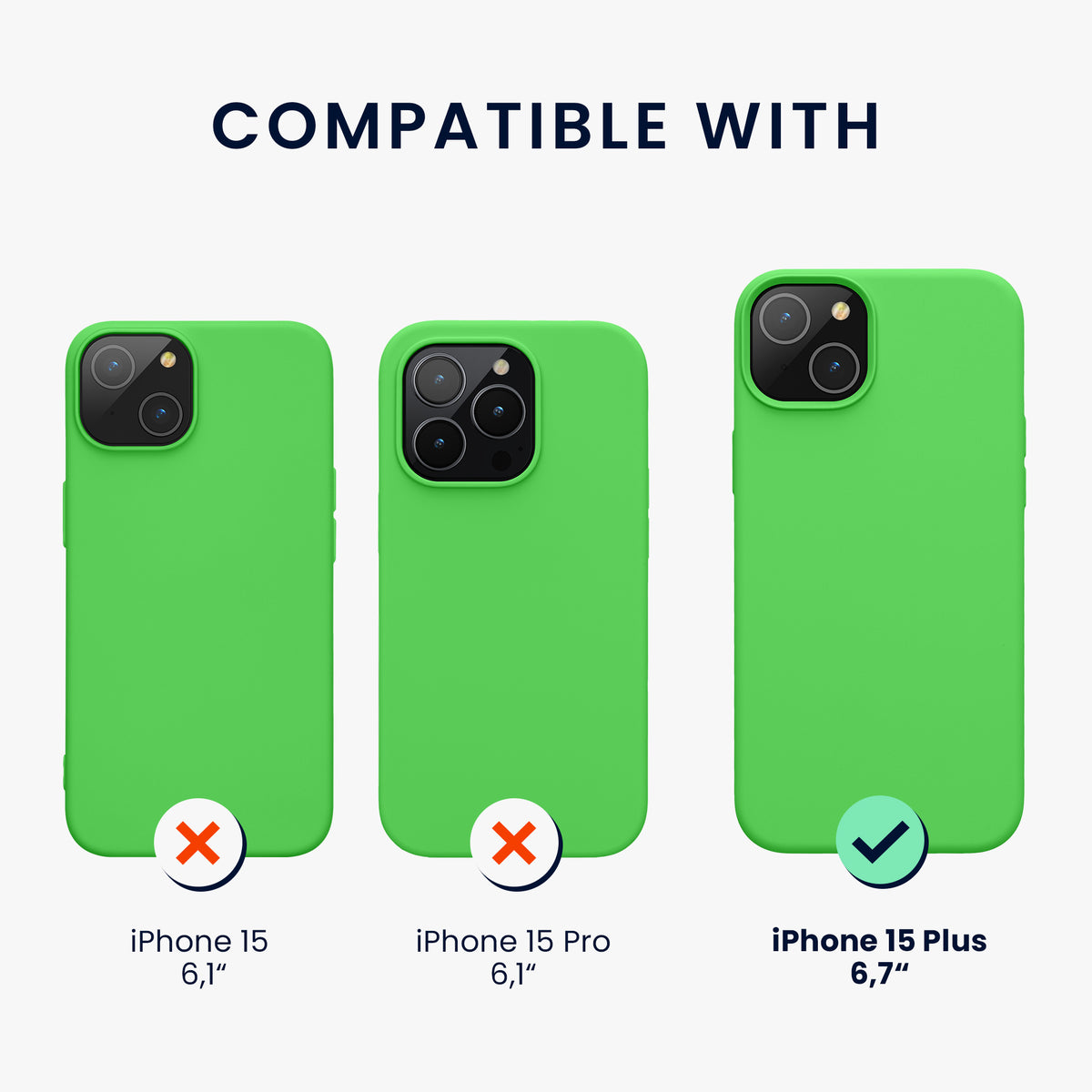 iPhone 15 Plus Silikon Handyhülle
