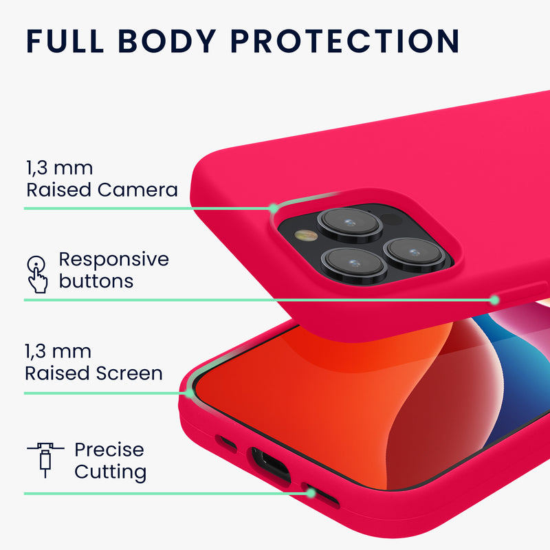 kwmobile Handyhülle für iPhone 15 Pro Case - kabelloses Laden - Hülle Silikon