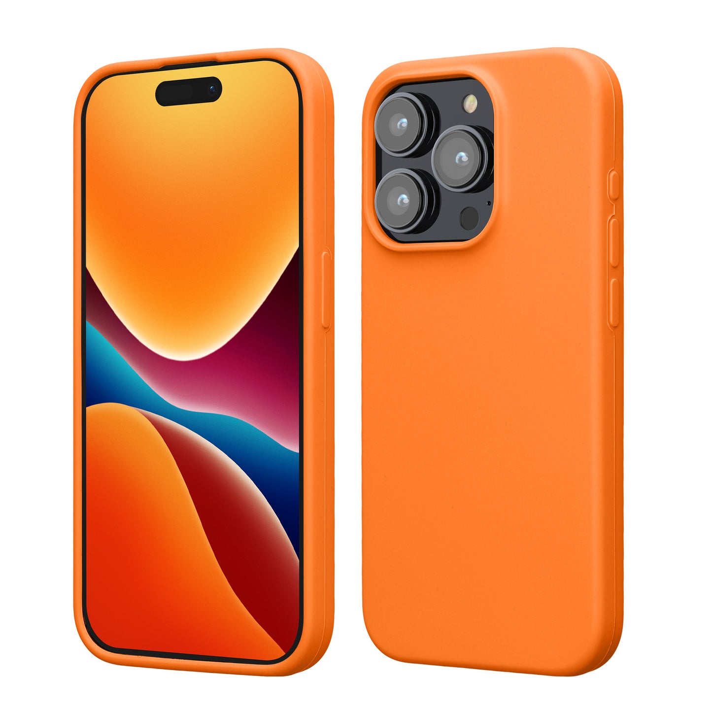 kwmobile Handyhülle für iPhone 15 Pro Case - kabelloses Laden - Hülle Silikon