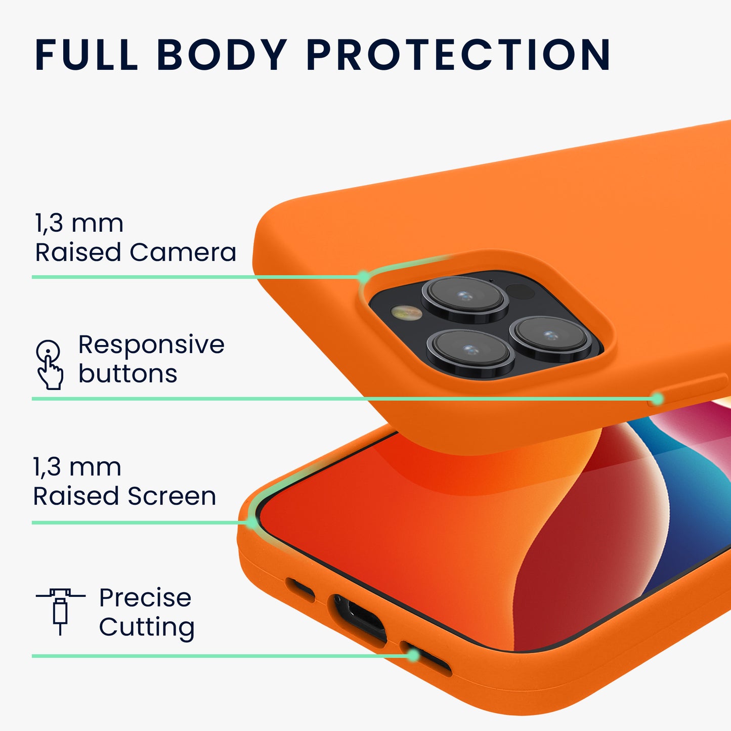 kwmobile Handyhülle für iPhone 15 Pro Case - kabelloses Laden - Hülle Silikon
