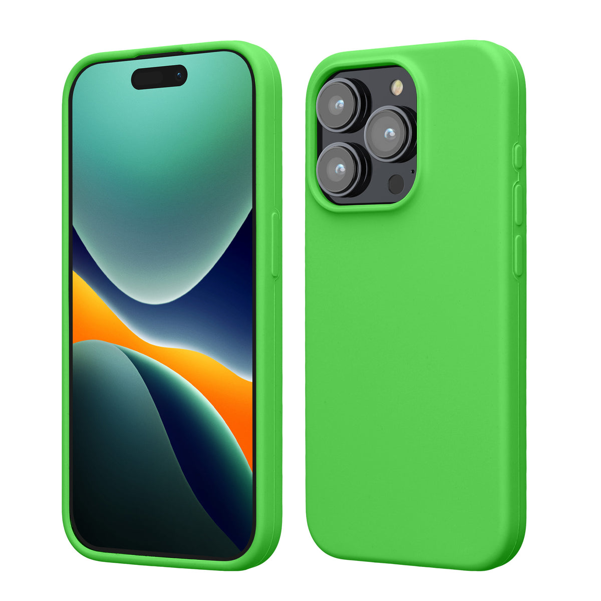 kwmobile Handyhülle für iPhone 15 Pro Case - kabelloses Laden - Hülle Silikon