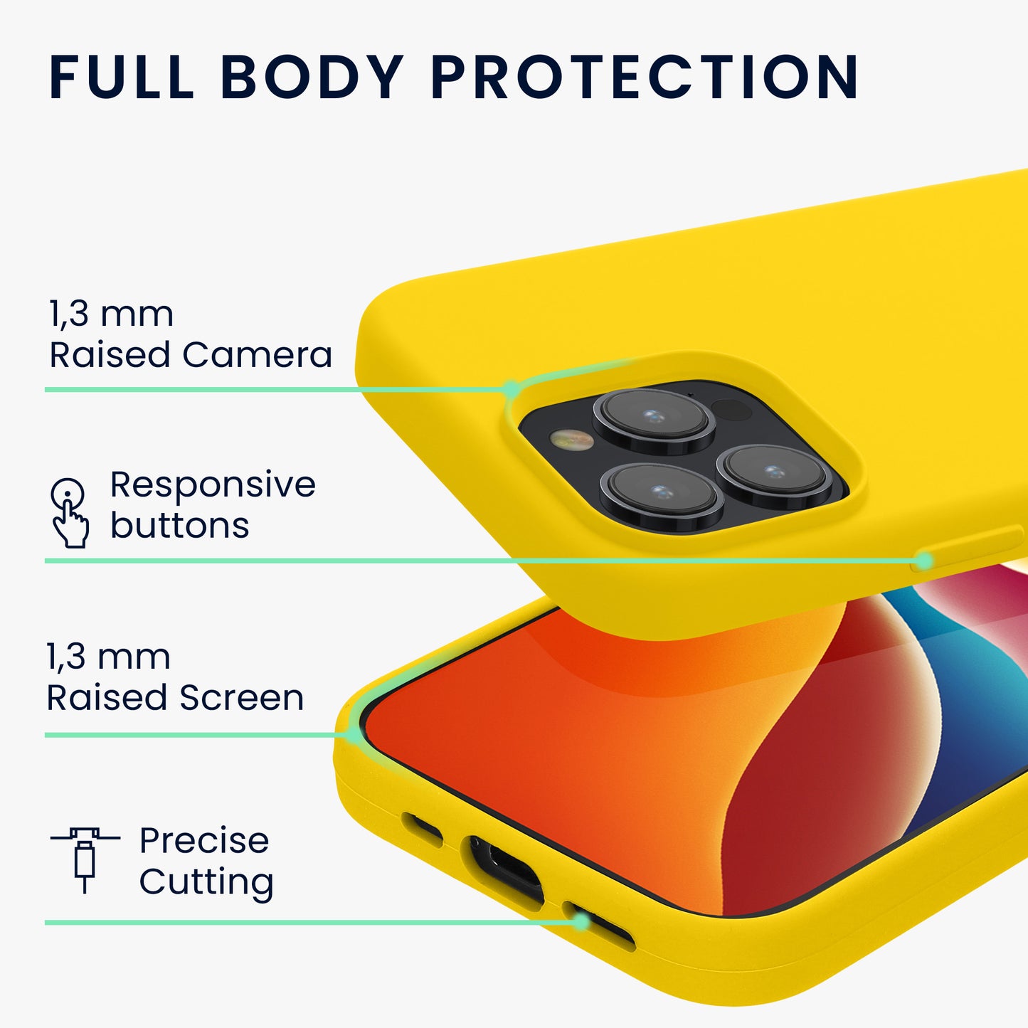 kwmobile Handyhülle für iPhone 15 Pro Case - kabelloses Laden - Hülle Silikon