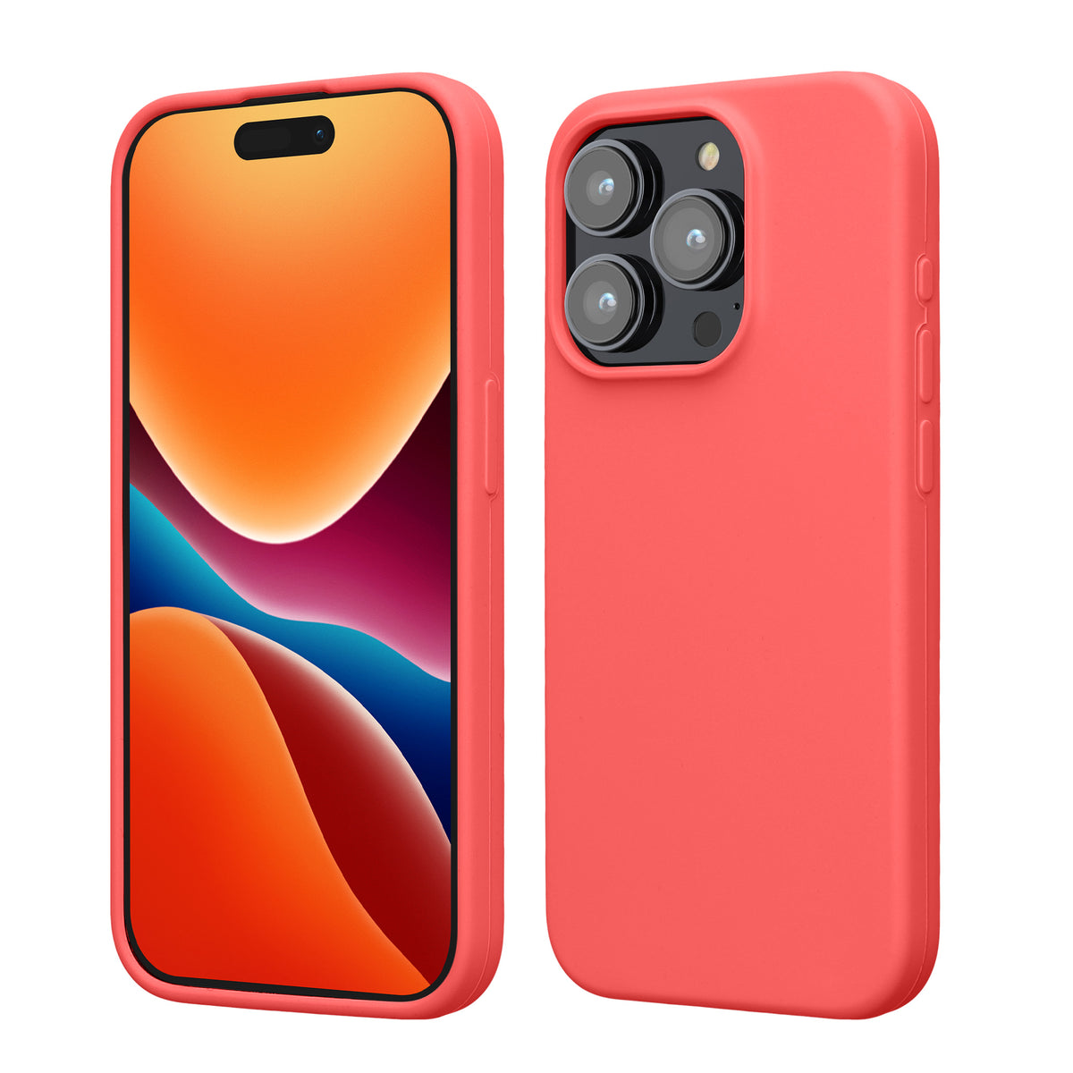 kwmobile Handyhülle für iPhone 15 Pro Case - kabelloses Laden - Hülle Silikon