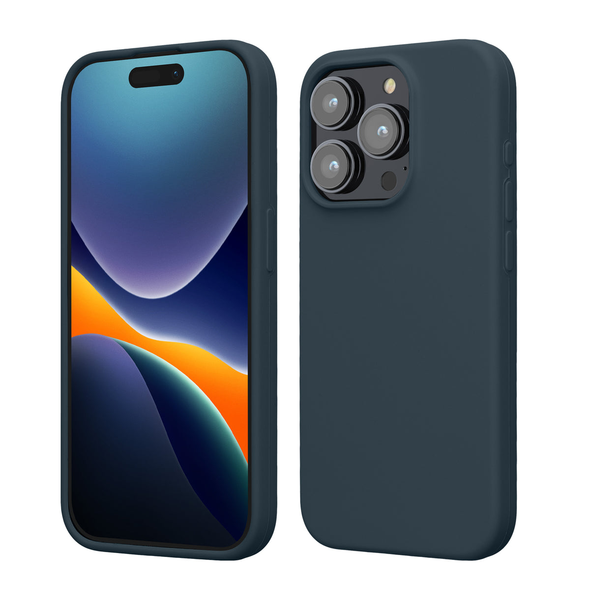 kwmobile Handyhülle für iPhone 15 Pro Case - kabelloses Laden - Hülle Silikon