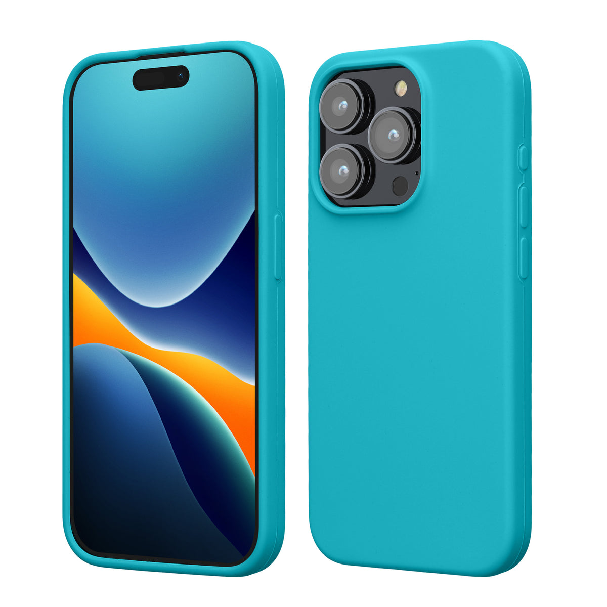 kwmobile Handyhülle für iPhone 15 Pro Case - kabelloses Laden - Hülle Silikon