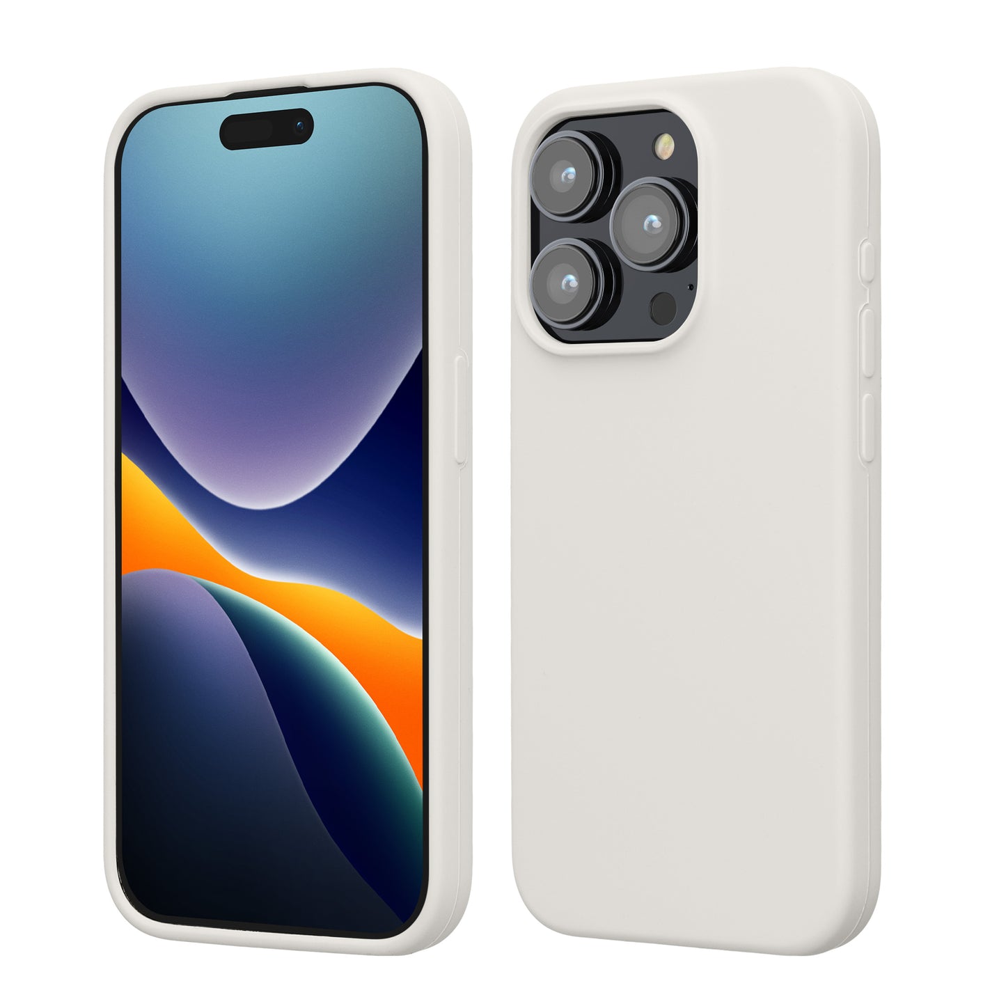 kwmobile Handyhülle für iPhone 15 Pro Case - kabelloses Laden - Hülle Silikon