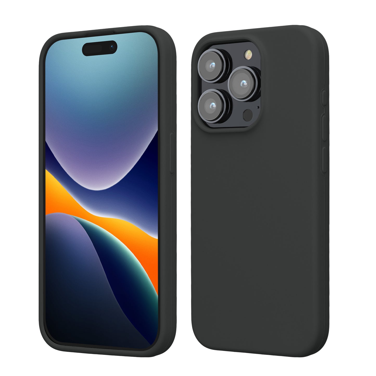kwmobile Handyhülle für iPhone 15 Pro Case - kabelloses Laden - Hülle Silikon