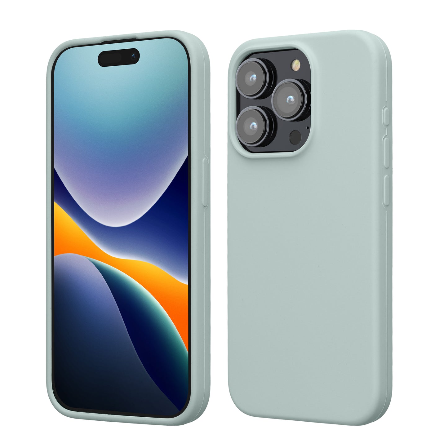 kwmobile Handyhülle für iPhone 15 Pro Case - kabelloses Laden - Hülle Silikon