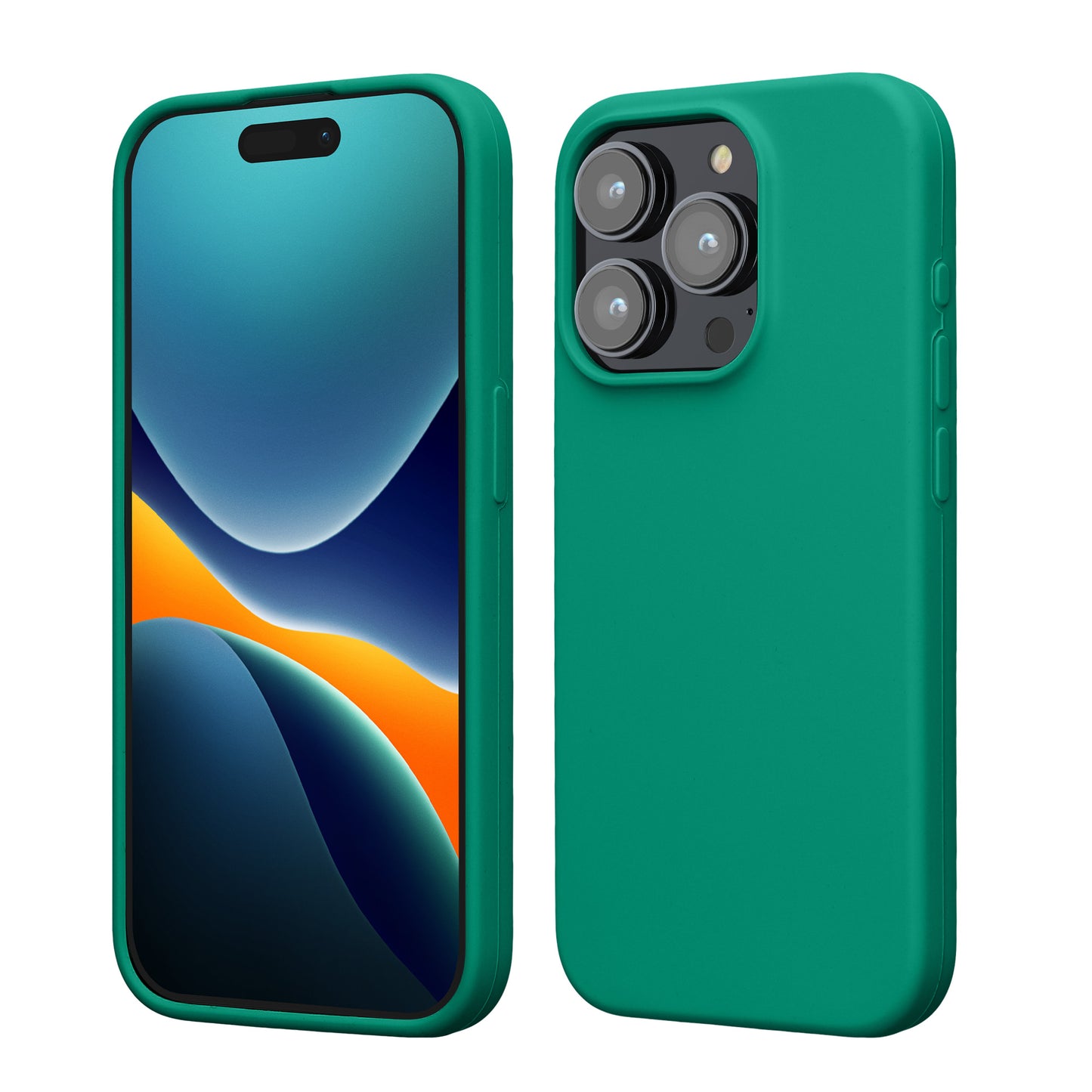 kwmobile Handyhülle für iPhone 15 Pro Case - kabelloses Laden - Hülle Silikon