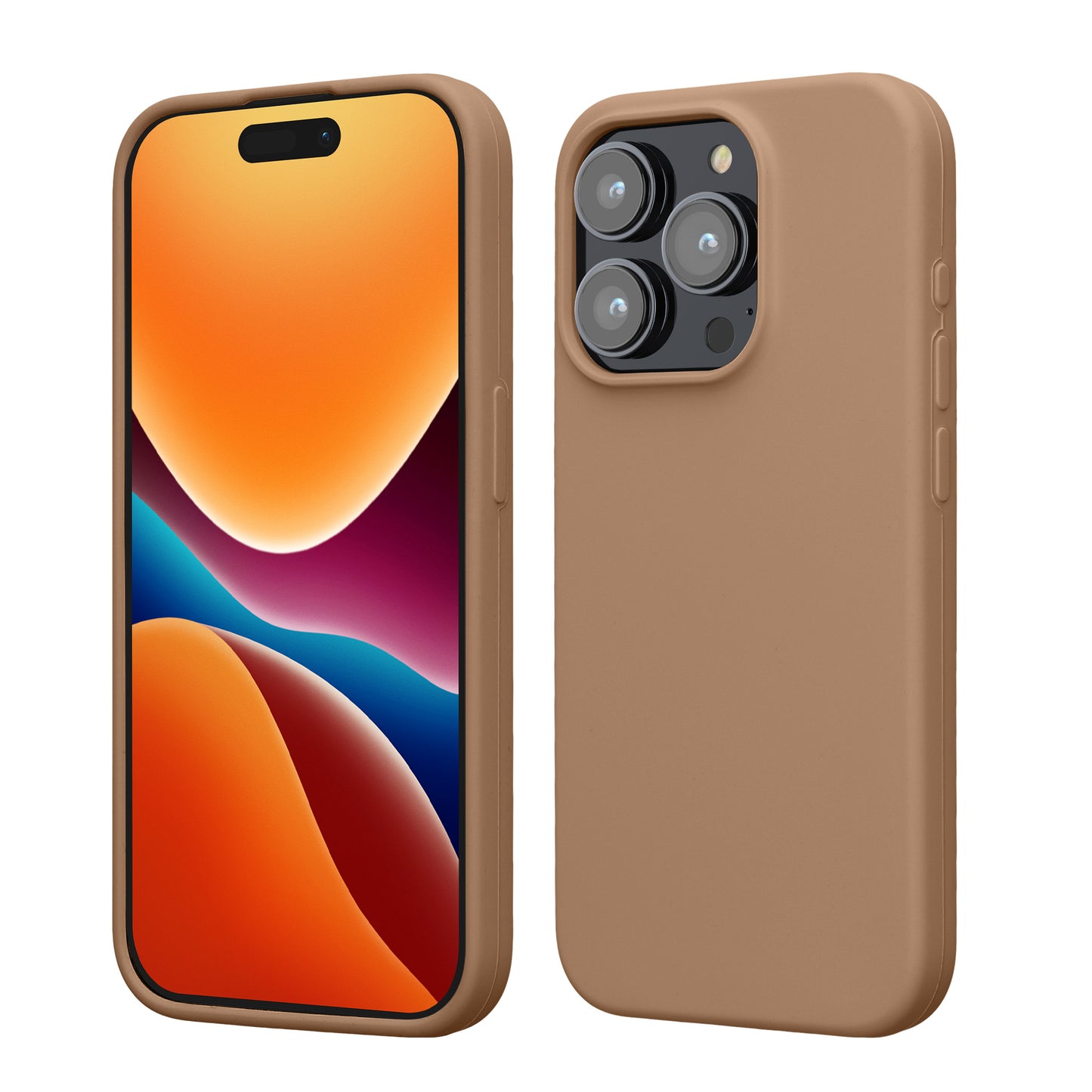 kwmobile Handyhülle für iPhone 15 Pro Case - kabelloses Laden - Hülle Silikon