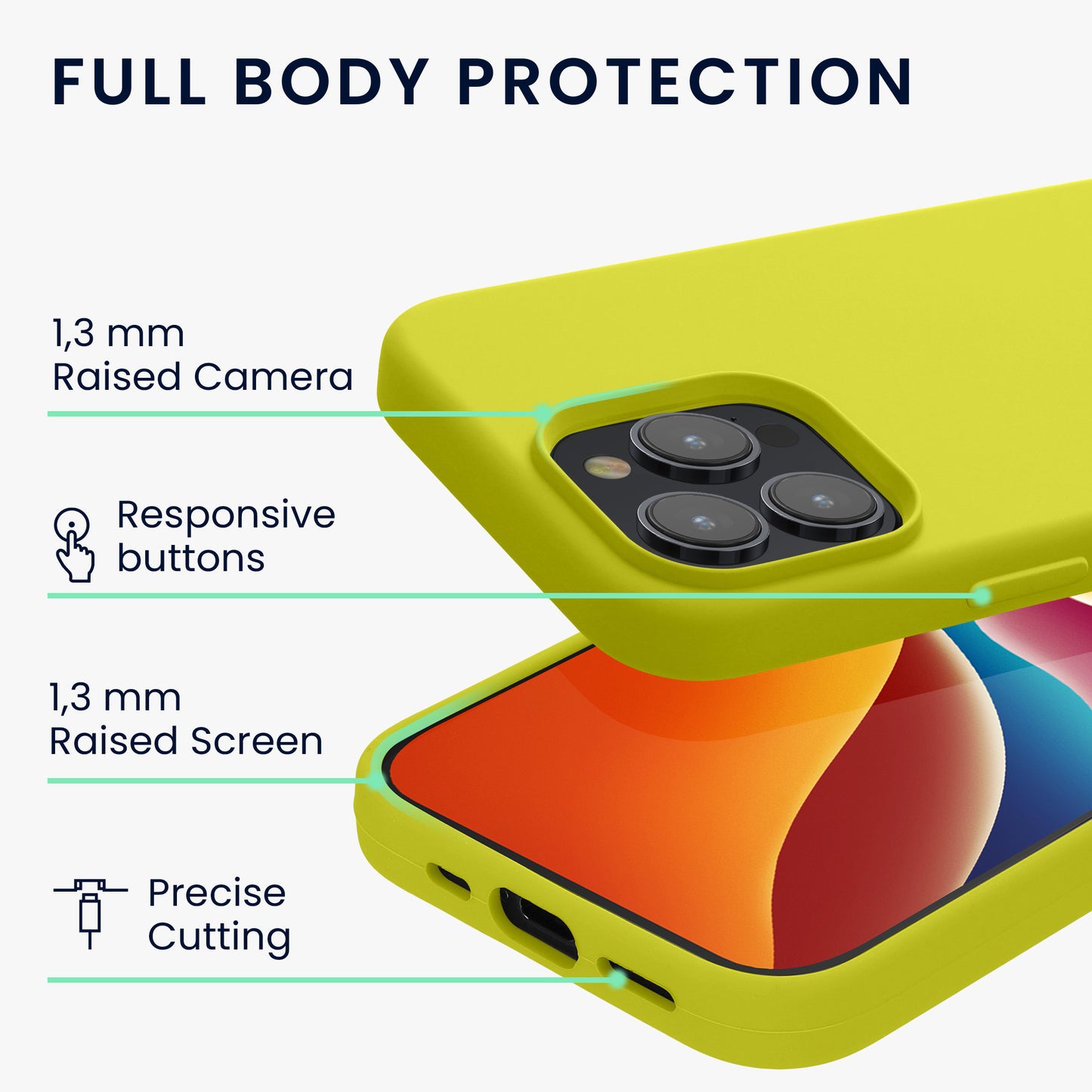 kwmobile Handyhülle für iPhone 15 Pro Case - kabelloses Laden - Hülle Silikon
