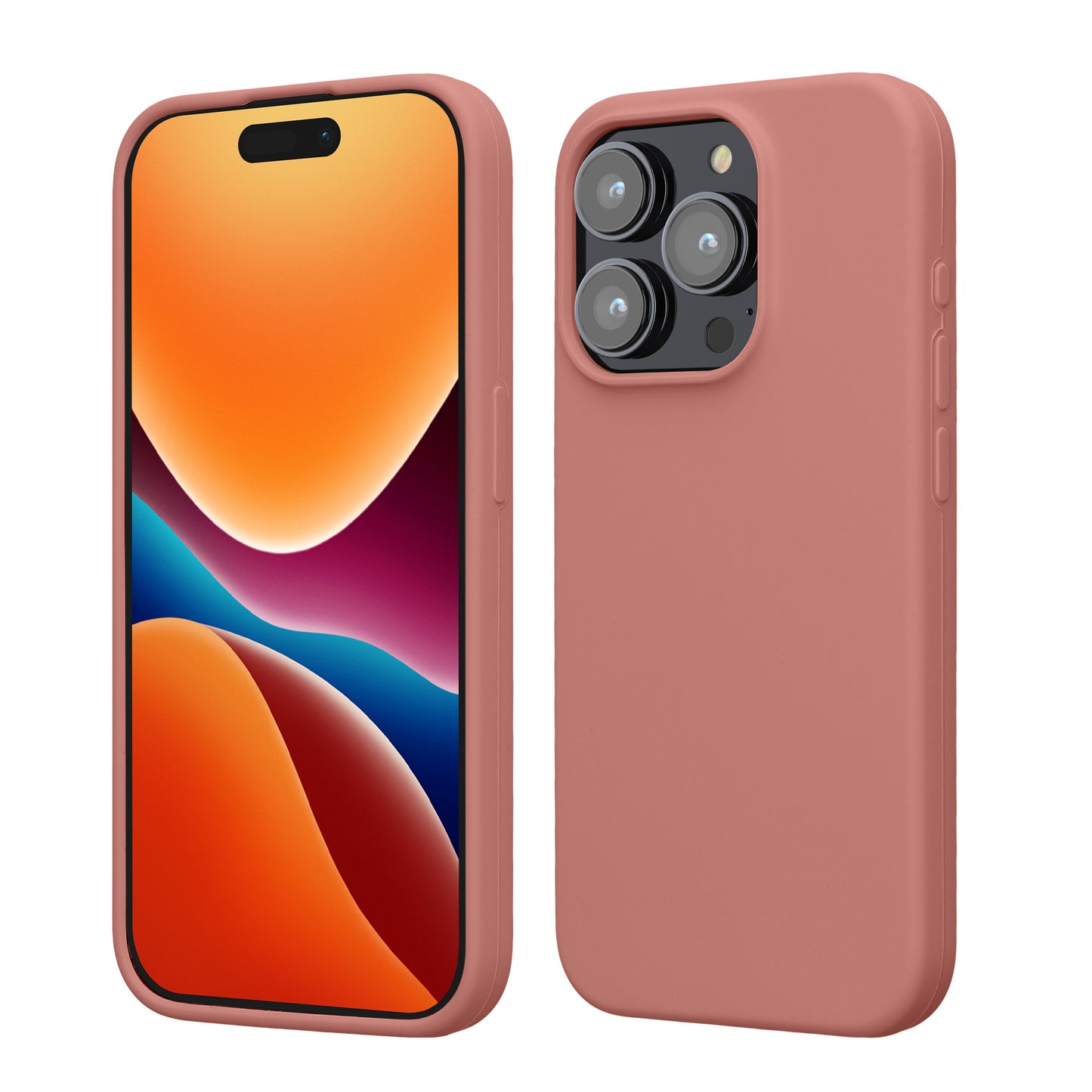 kwmobile Handyhülle für iPhone 15 Pro Case - kabelloses Laden - Hülle Silikon