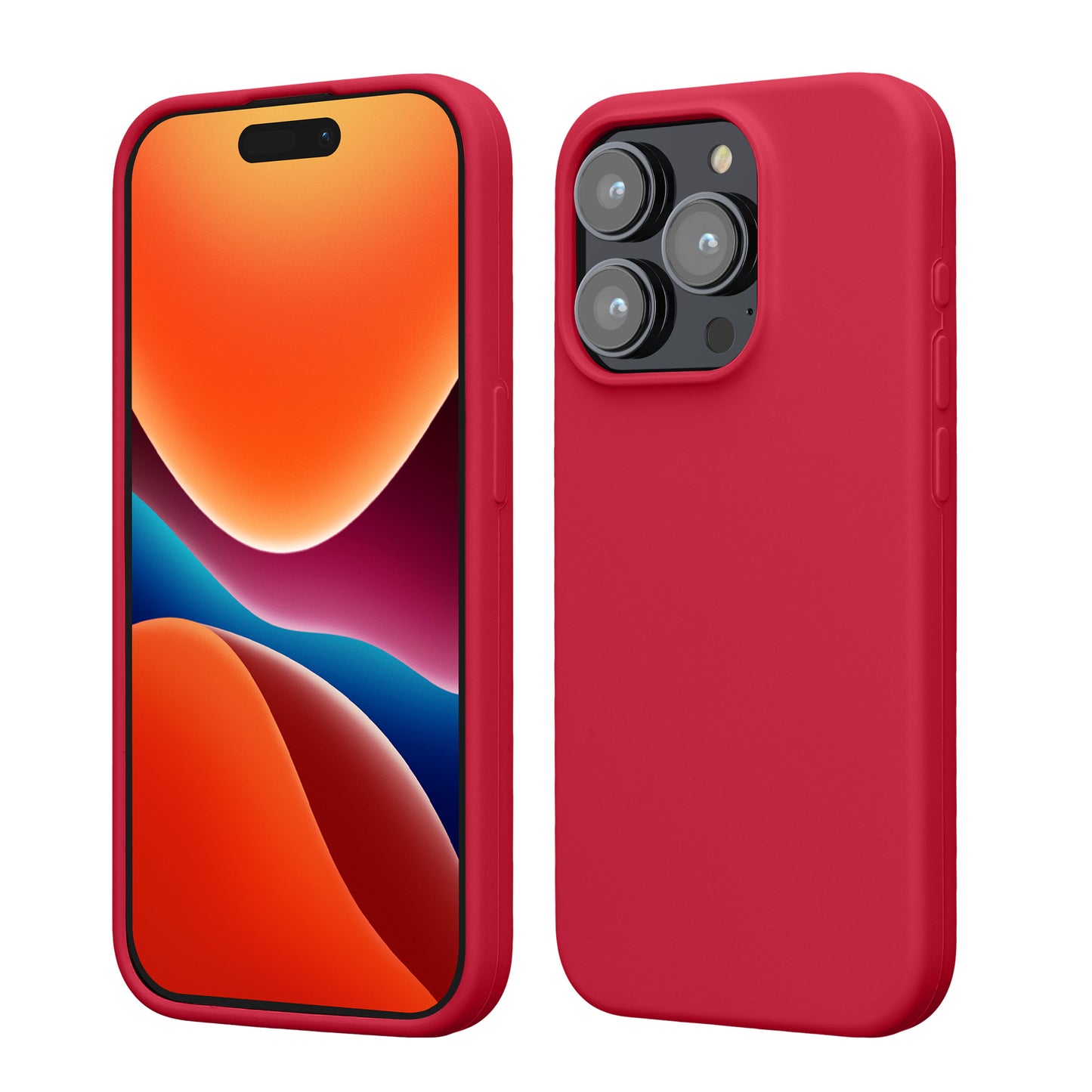 kwmobile Handyhülle für iPhone 15 Pro Case - kabelloses Laden - Hülle Silikon