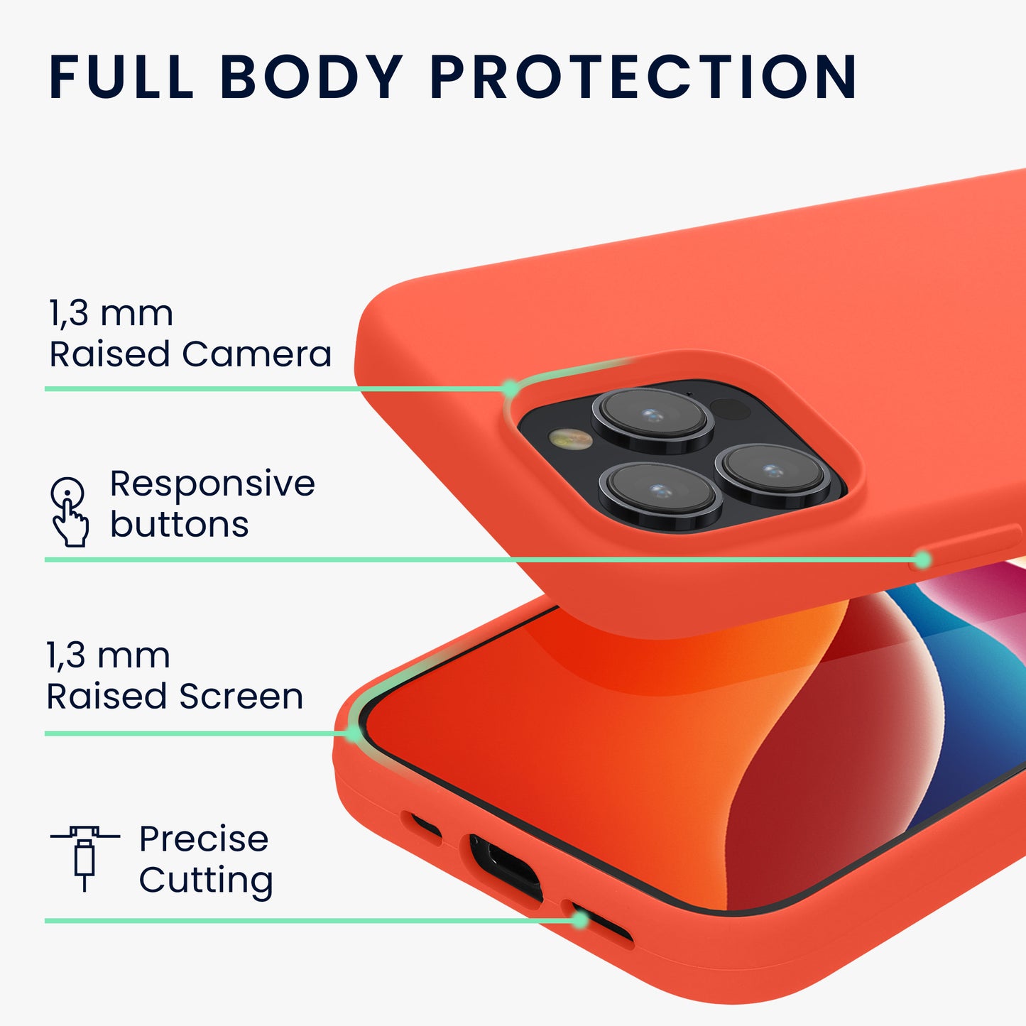 kwmobile Handyhülle für iPhone 15 Pro Case - kabelloses Laden - Hülle Silikon