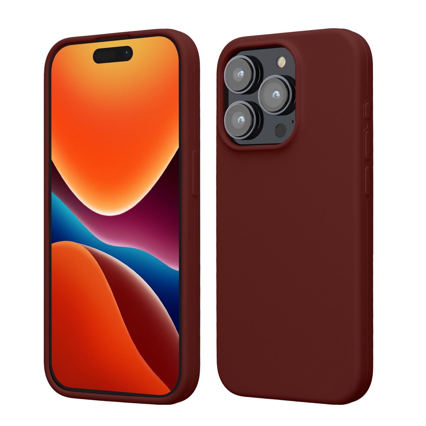 kwmobile Handyhülle für iPhone 15 Pro Case - kabelloses Laden - Hülle Silikon