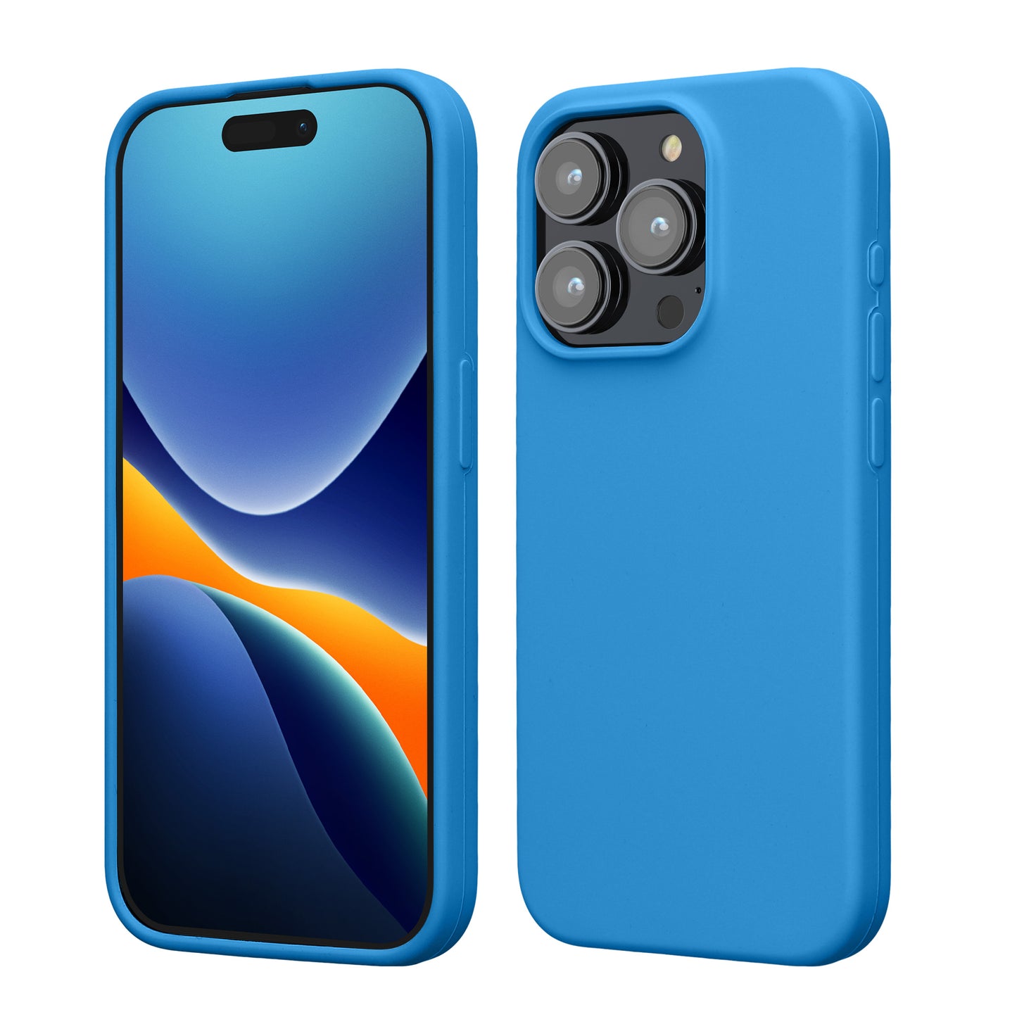 kwmobile Handyhülle für iPhone 15 Pro Case - kabelloses Laden - Hülle Silikon