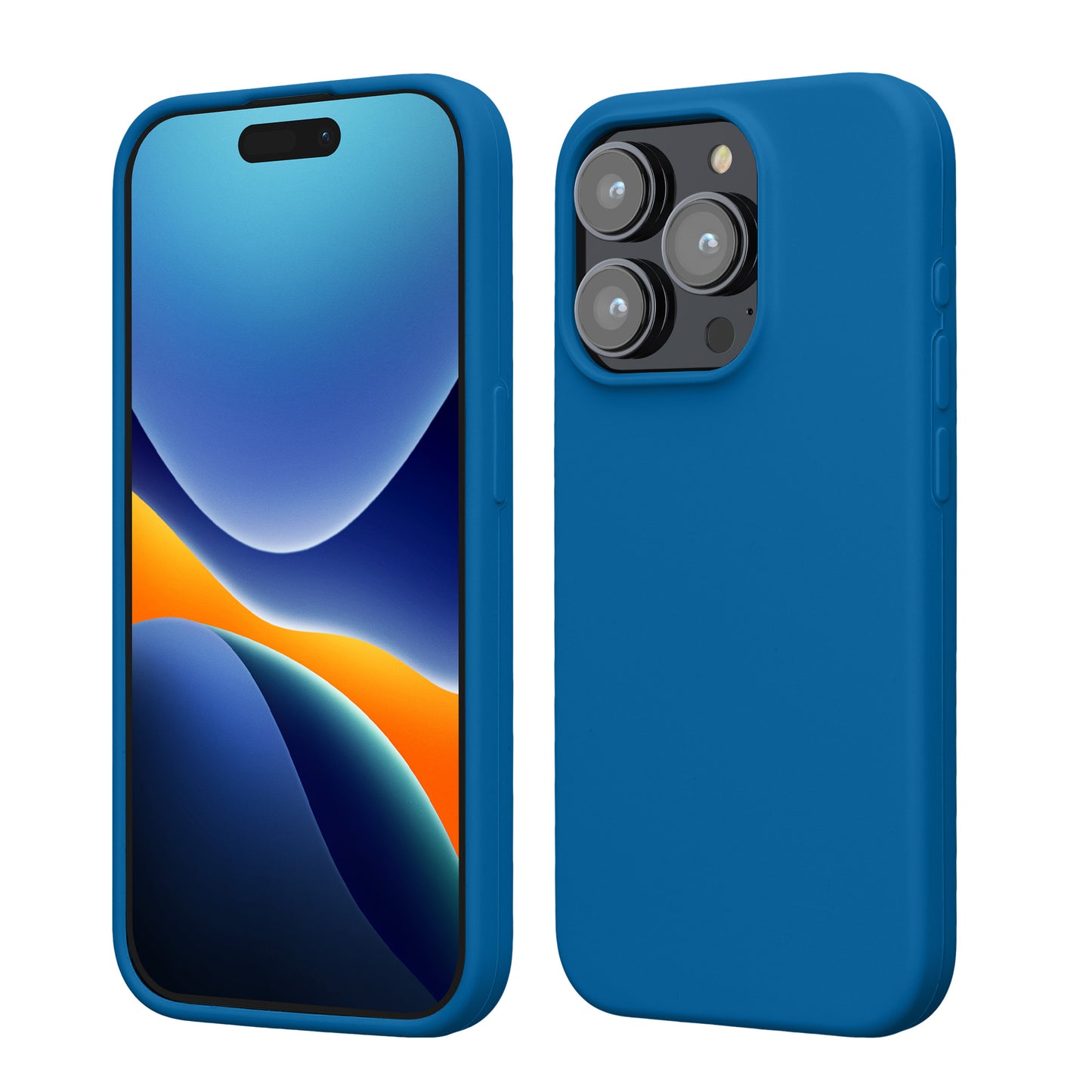 kwmobile Handyhülle für iPhone 15 Pro Case - kabelloses Laden - Hülle Silikon