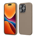 kwmobile Handyhülle für iPhone 15 Pro Hülle, für iPhone 15 Pro Case - Hülle Silikon - kabelloses Laden - Taupe Taupe  