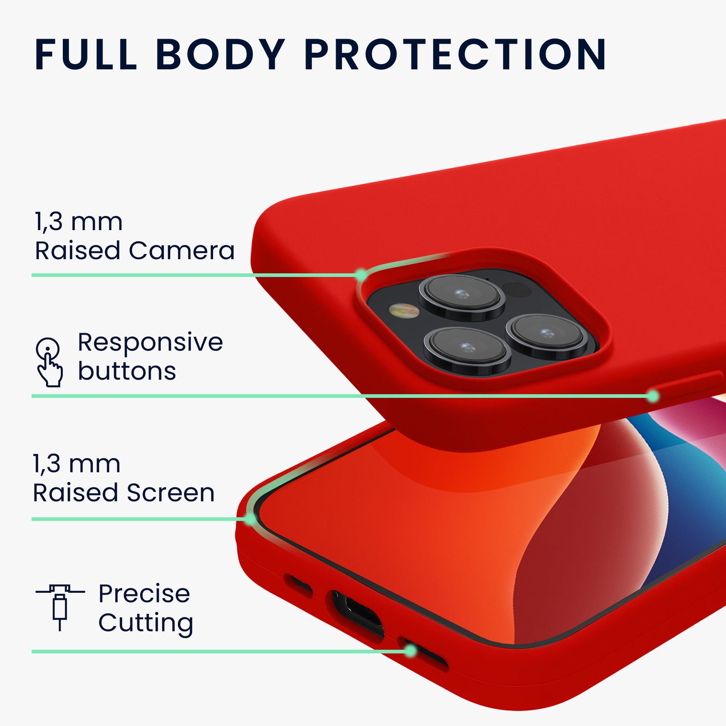 kwmobile Handyhülle für iPhone 15 Pro Case - kabelloses Laden - Hülle Silikon