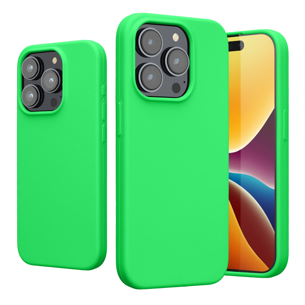 kwmobile Handyhülle für iPhone 15 Pro Case - kabelloses Laden - Hülle Silikon