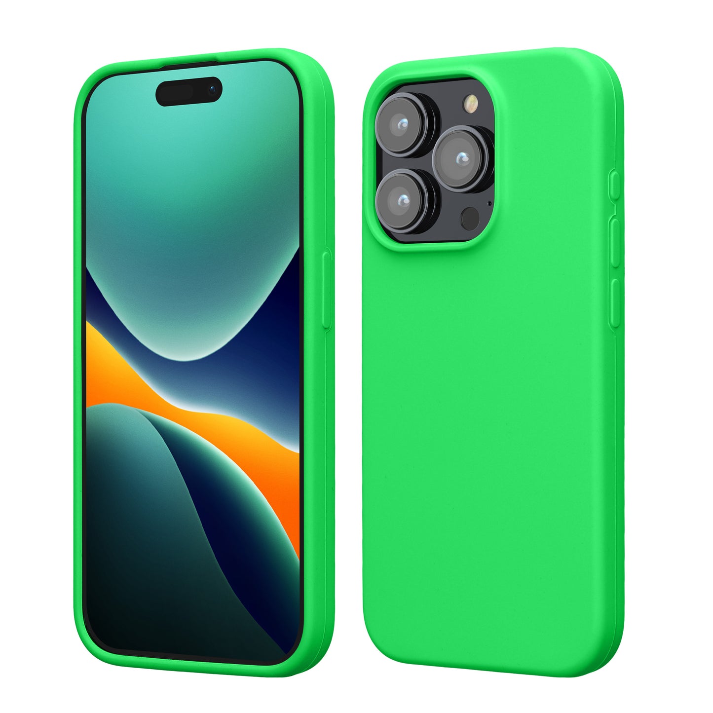kwmobile Handyhülle für iPhone 15 Pro Case - kabelloses Laden - Hülle Silikon