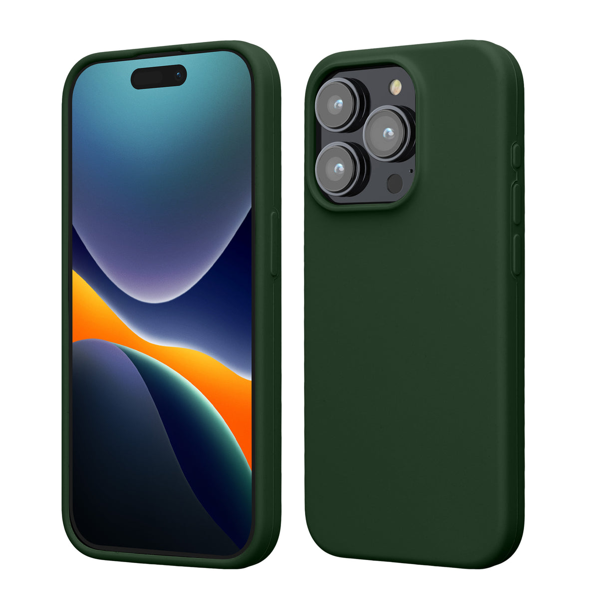 kwmobile Handyhülle für iPhone 15 Pro Case - kabelloses Laden - Hülle Silikon