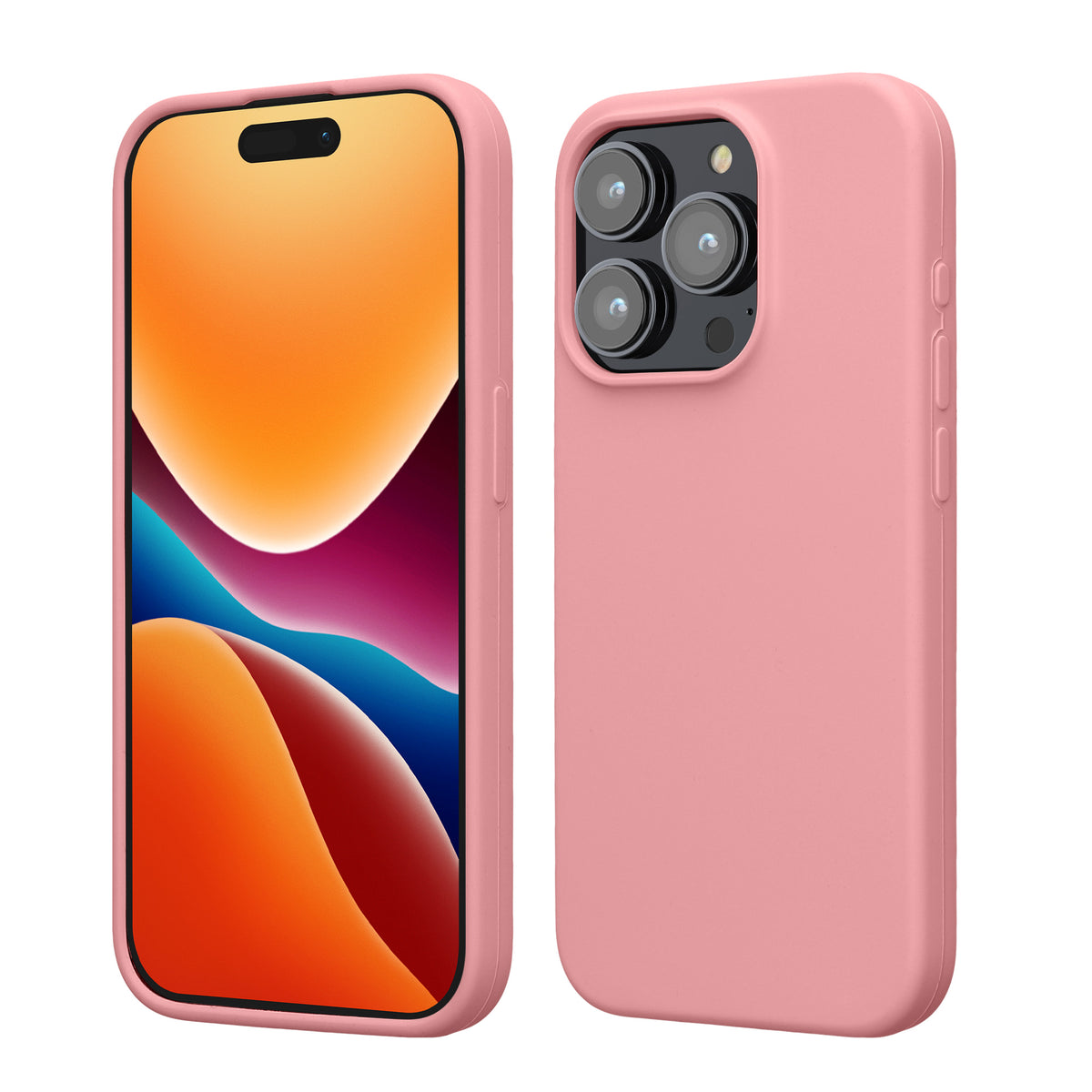 kwmobile Handyhülle für iPhone 15 Pro Case - kabelloses Laden - Hülle Silikon