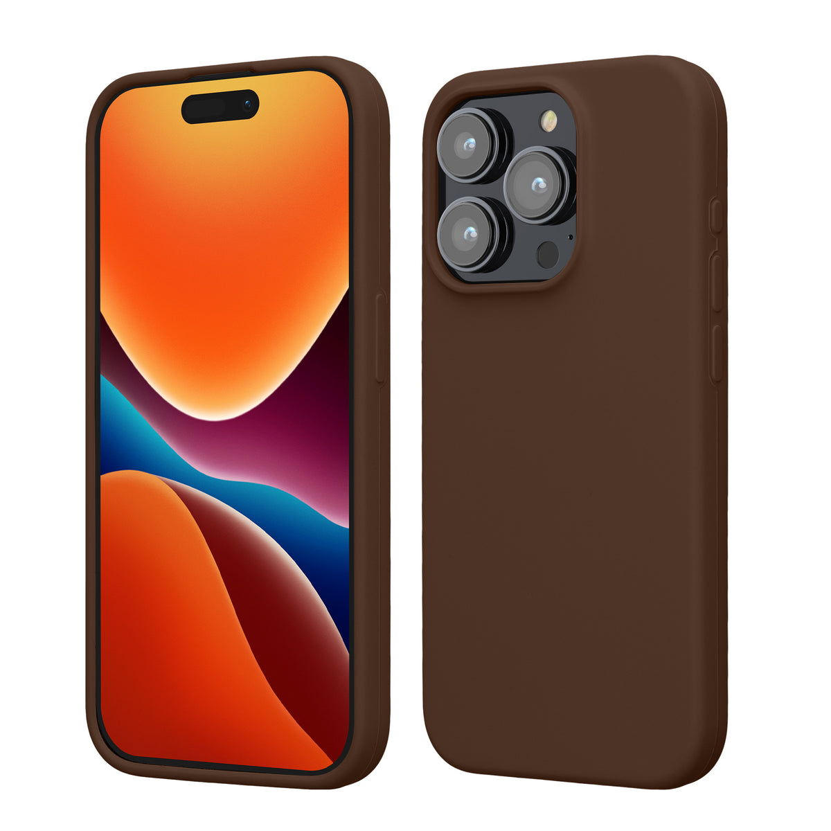 kwmobile Handyhülle für iPhone 15 Pro Case - kabelloses Laden - Hülle Silikon