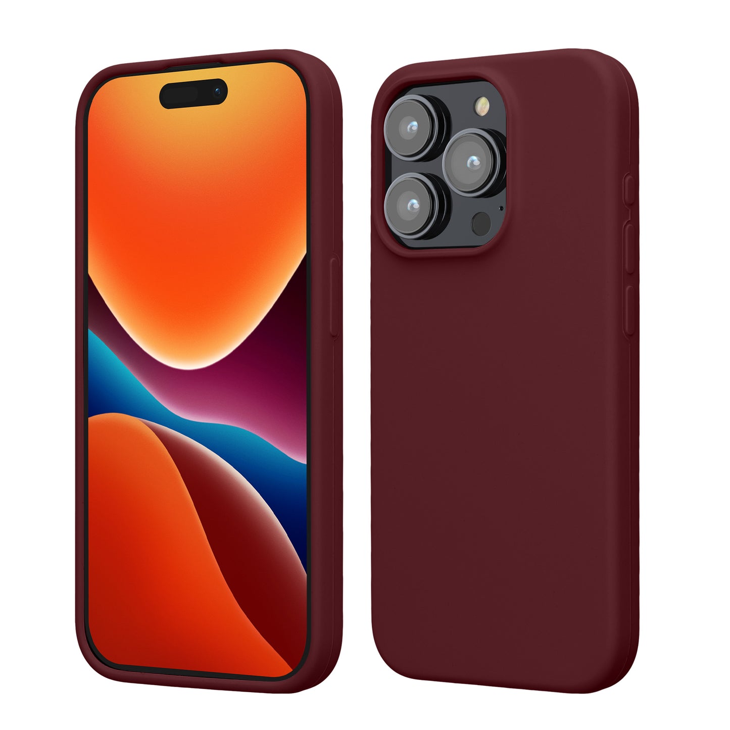 kwmobile Handyhülle für iPhone 15 Pro Case - kabelloses Laden - Hülle Silikon