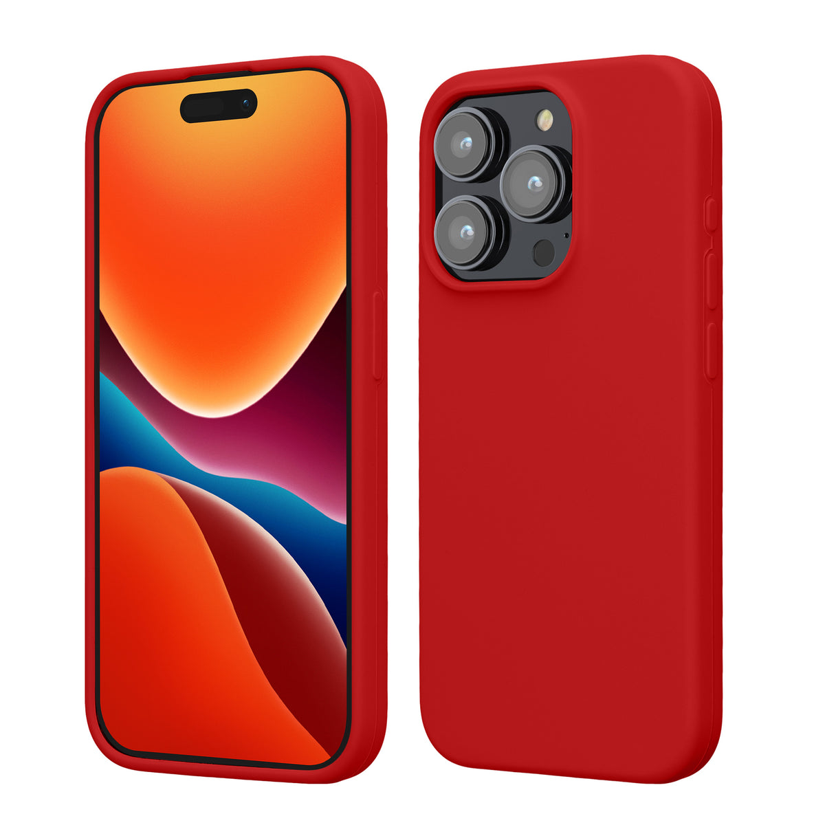 kwmobile Handyhülle für iPhone 15 Pro Case - kabelloses Laden - Hülle Silikon