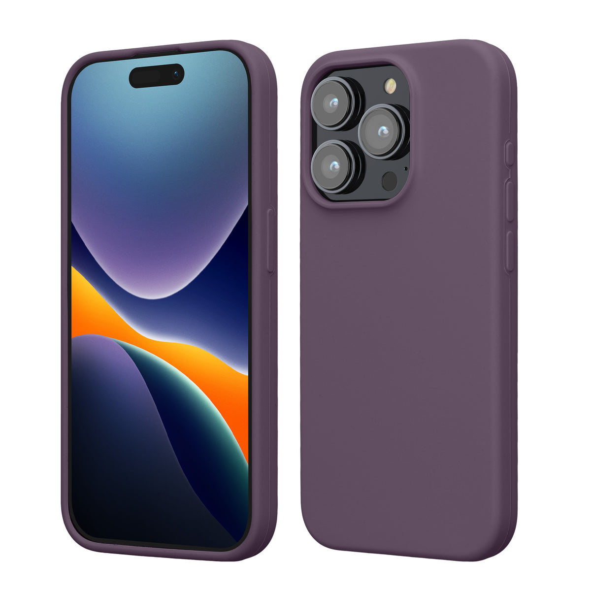 kwmobile Handyhülle für iPhone 15 Pro Case - kabelloses Laden - Hülle Silikon
