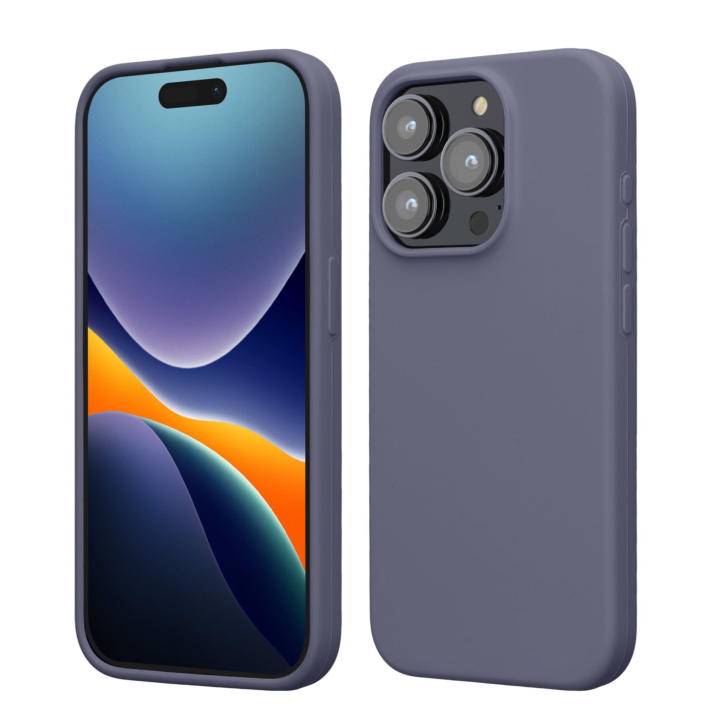kwmobile Handyhülle für iPhone 15 Pro Case - kabelloses Laden - Hülle Silikon