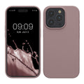 kwmobile Handyhülle für iPhone 15 Pro Hülle, für iPhone 15 Pro Case - Hülle Silikon - kabelloses Laden - Nude Lilac Nude Lilac  