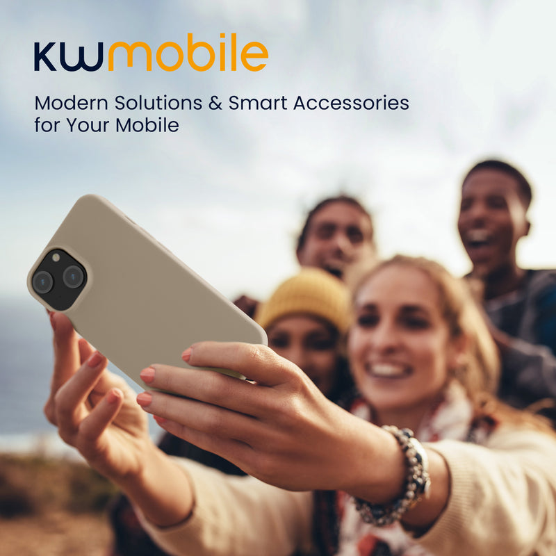 kwmobile Hülle kompatibel mit iPhone 15 Hülle - Weiche und schlanke Silikon Handyhülle - Stoßabsorbierendes Flexibles Case