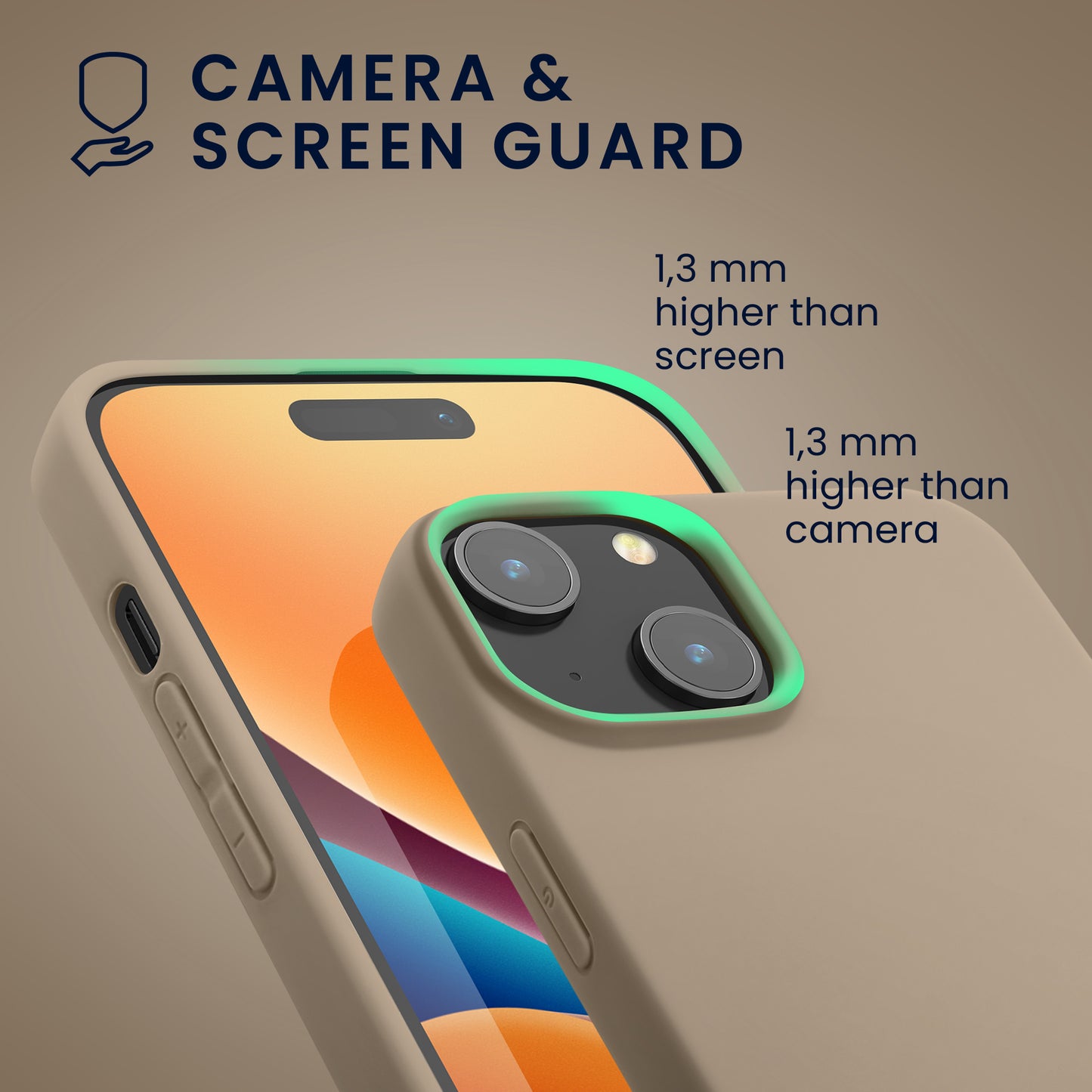 kwmobile Hülle kompatibel mit iPhone 15 Hülle - Weiche und schlanke Silikon Handyhülle - Stoßabsorbierendes Flexibles Case
