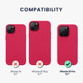 kwmobile Hülle kompatibel mit iPhone 15 Pro Hülle - Weiche und schlanke Silikon Handyhülle - Stoßabsorbierendes Flexibles Case