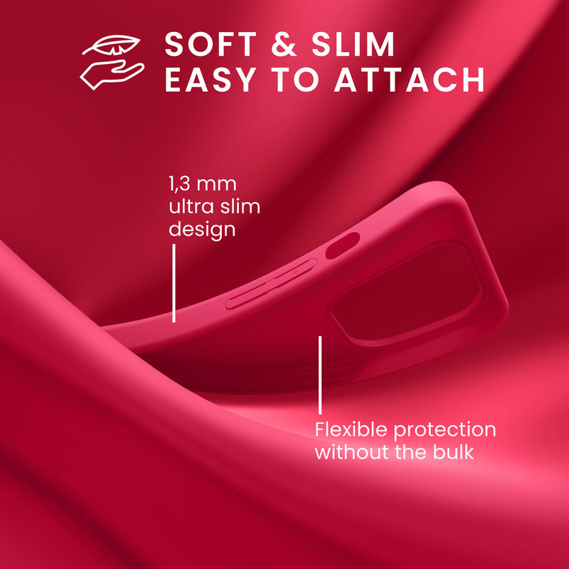 kwmobile Hülle kompatibel mit iPhone 15 Pro Hülle - Weiche und schlanke Silikon Handyhülle - Stoßabsorbierendes Flexibles Case