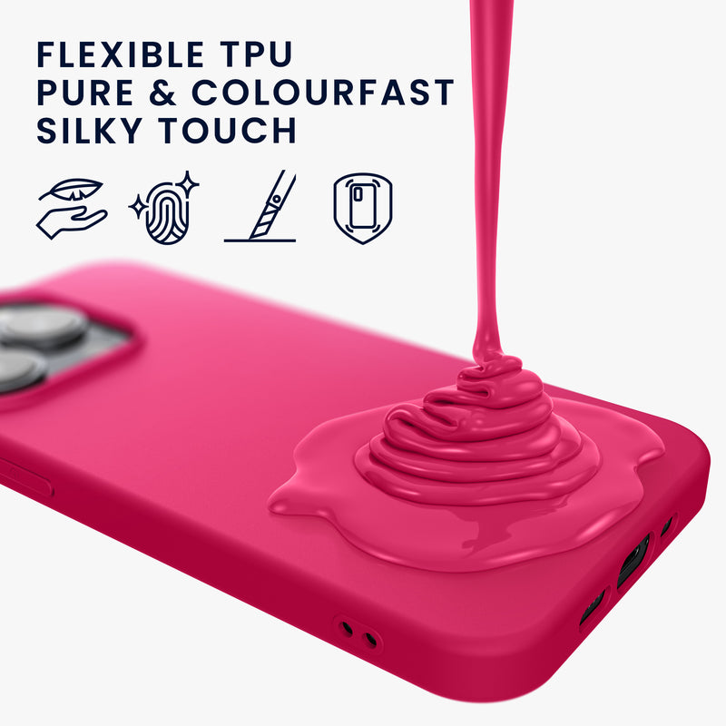 kwmobile Hülle kompatibel mit iPhone 15 Pro Max Hülle - Weiche und schlanke Silikon Handyhülle - Stoßabsorbierendes Flexibles Case