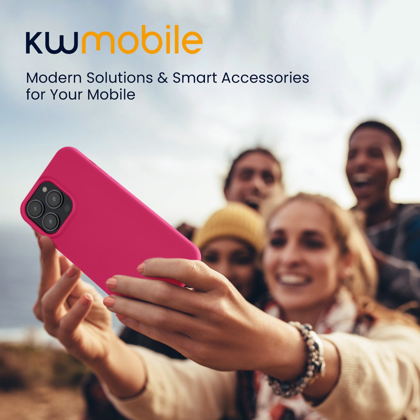 kwmobile Hülle kompatibel mit iPhone 15 Pro Max Hülle - Weiche und schlanke Silikon Handyhülle - Stoßabsorbierendes Flexibles Case