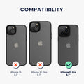 iPhone 15 Pro stoßfeste Handyhülle mit Bumper