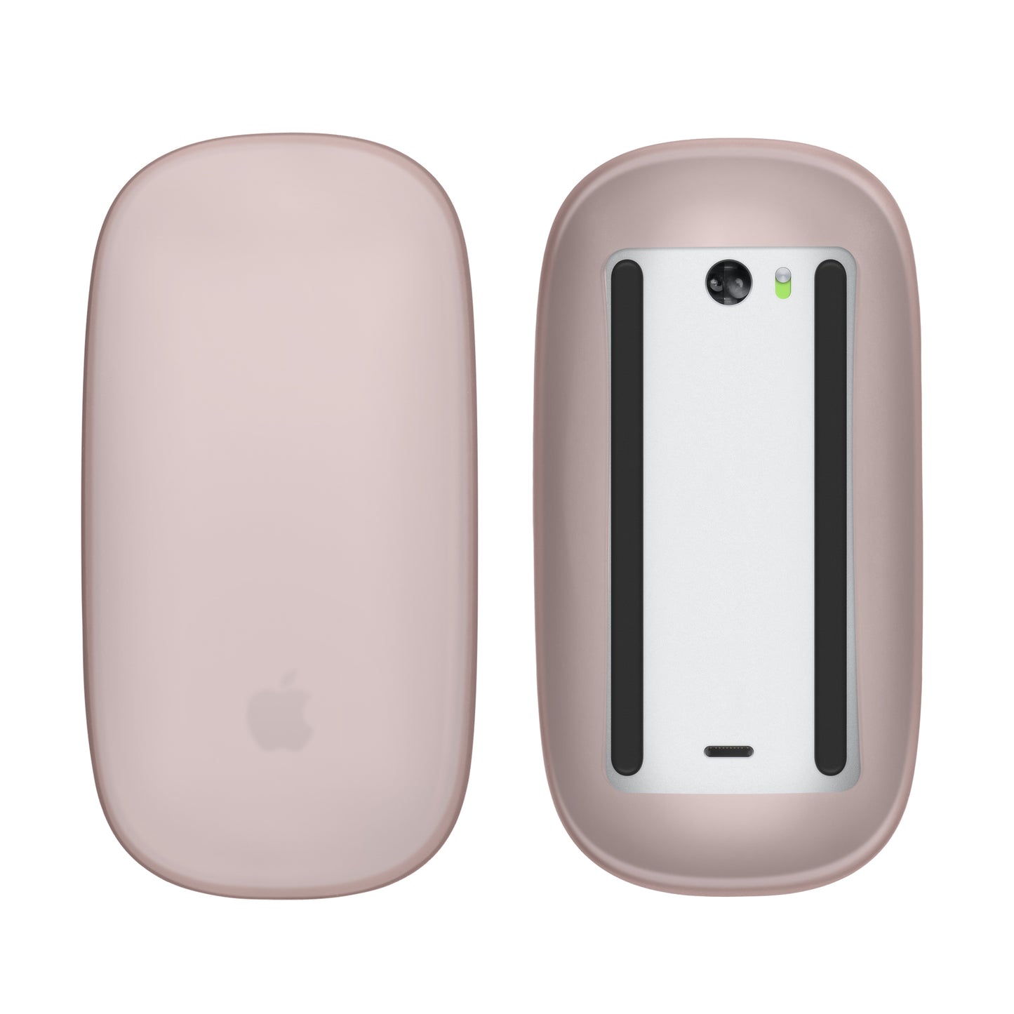 kwmobile Silikon Schutzhülle kompatibel mit Apple Magic Mouse 1 / 2 Hülle - PC Maus Cover aus softem Silikon - Altrosa Altrosa  