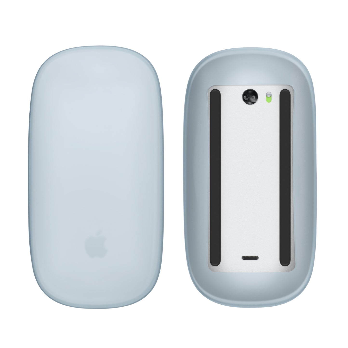 kwmobile Silikon Schutzhülle kompatibel mit Apple Magic Mouse 1 / 2 Hülle - PC Maus Cover aus softem Silikon - Hellblau Hellblau  