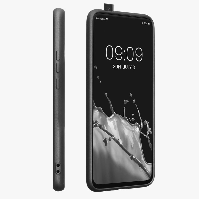 kwmobile Handyhülle für HONOR 9X (EU-Version) Hülle - Silikon Case metallisch schimmernd - Schutzhülle Cover