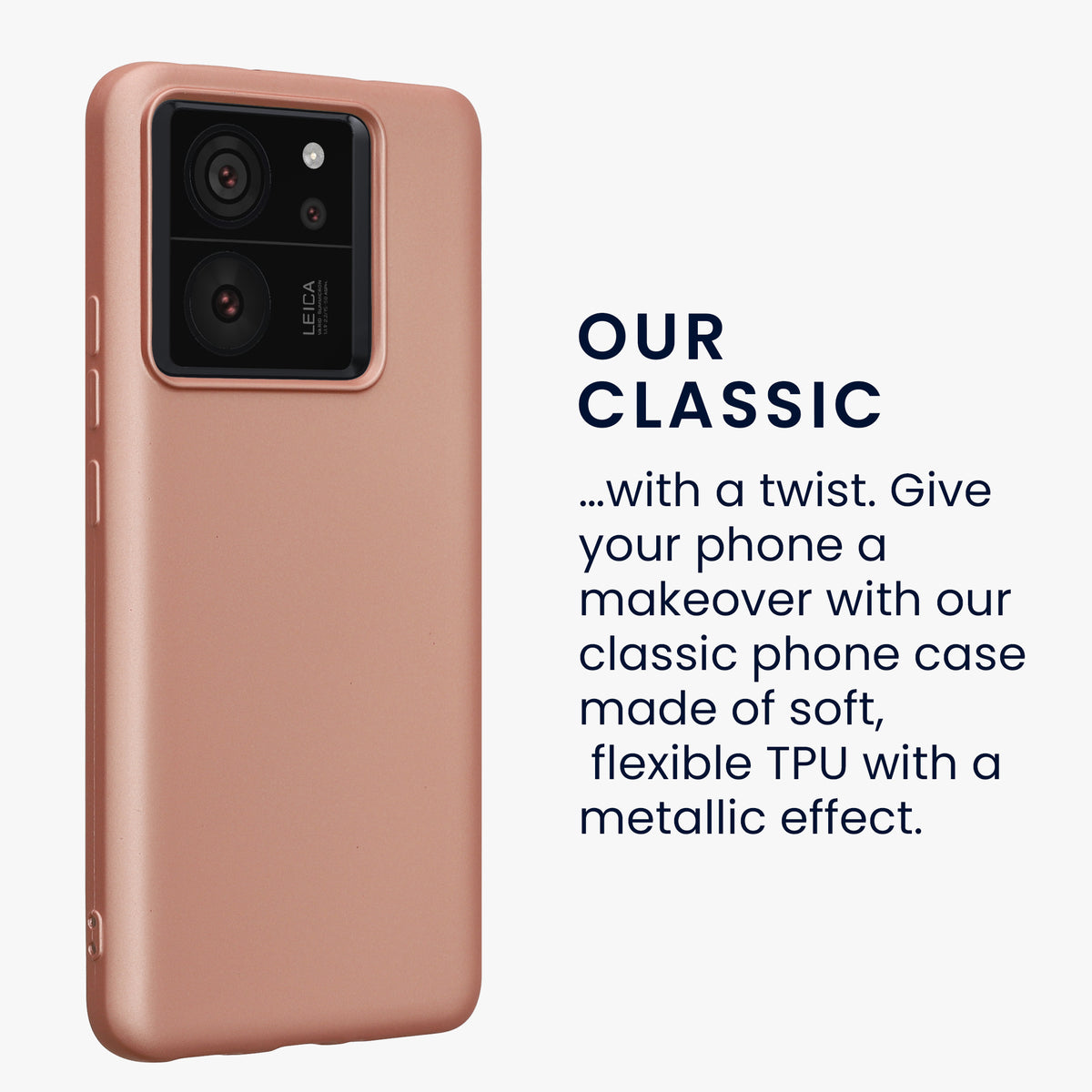 Xiaomi 13T / 13T Pro Silikon Handyhülle Metallic